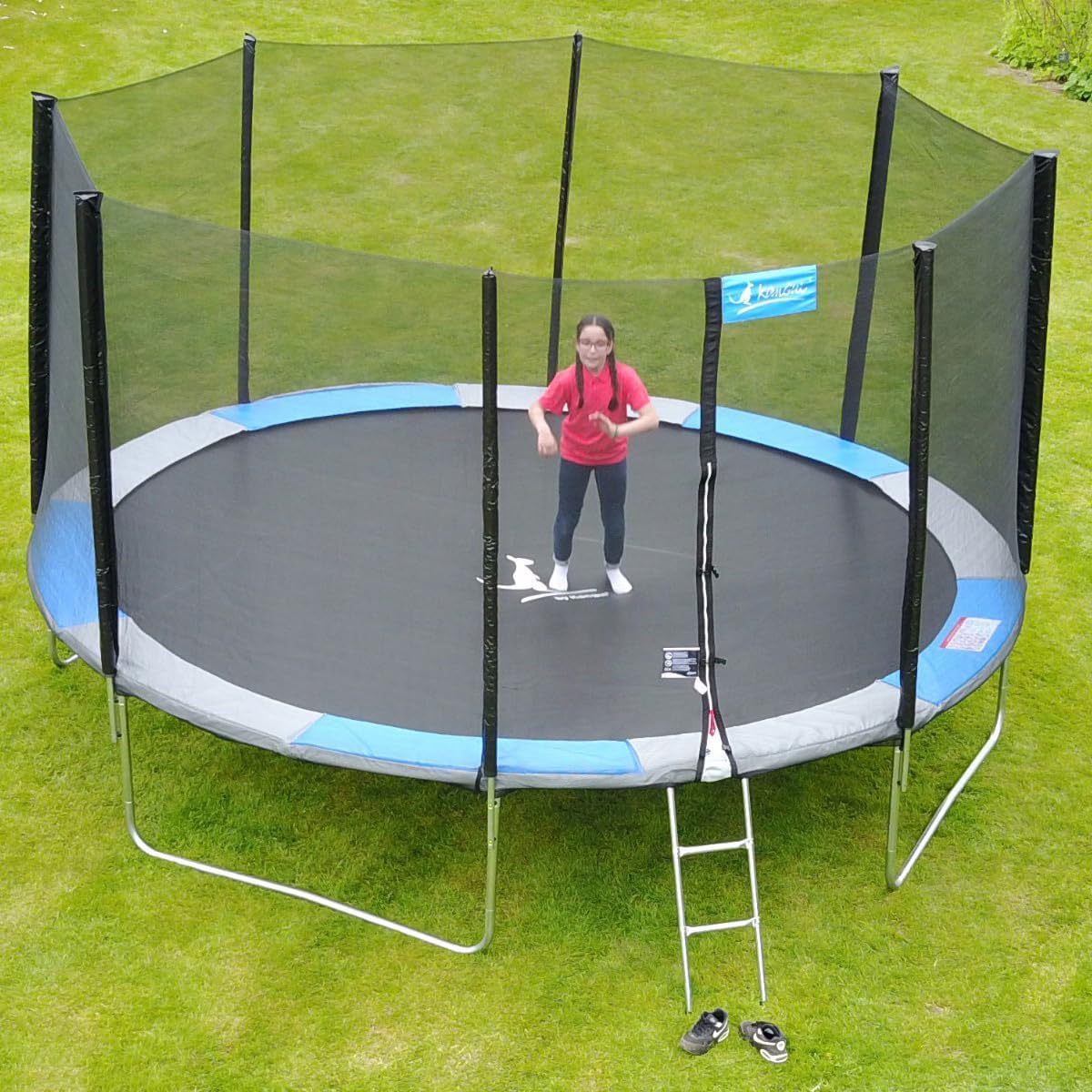Kangui - Trampoline Rond avec Filet de sĂ©curitĂ© | Ă250 - Ă300 - Ă360 - Ă430cm | RALLI