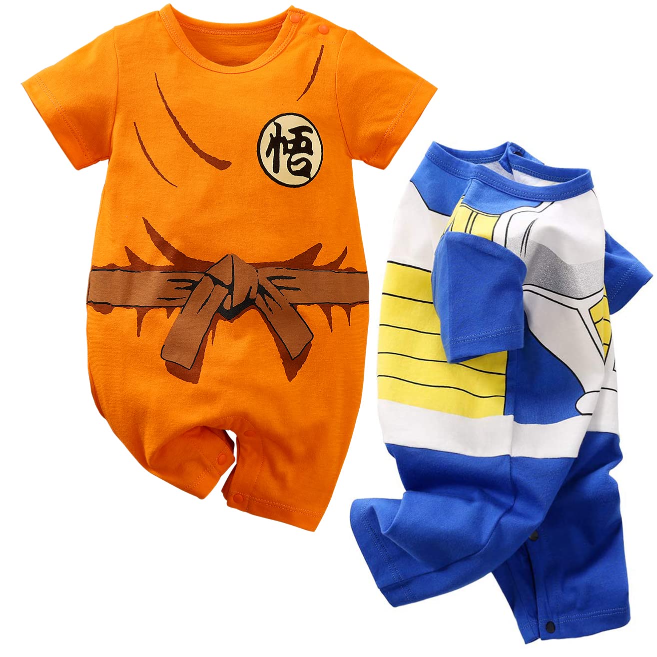 IURNXB 2-Pack Bébé Rompers Garçons Filles Cute Nouveau-né Bambin Coton Onesie cartoon Cosmeplay Bébé Vêtements