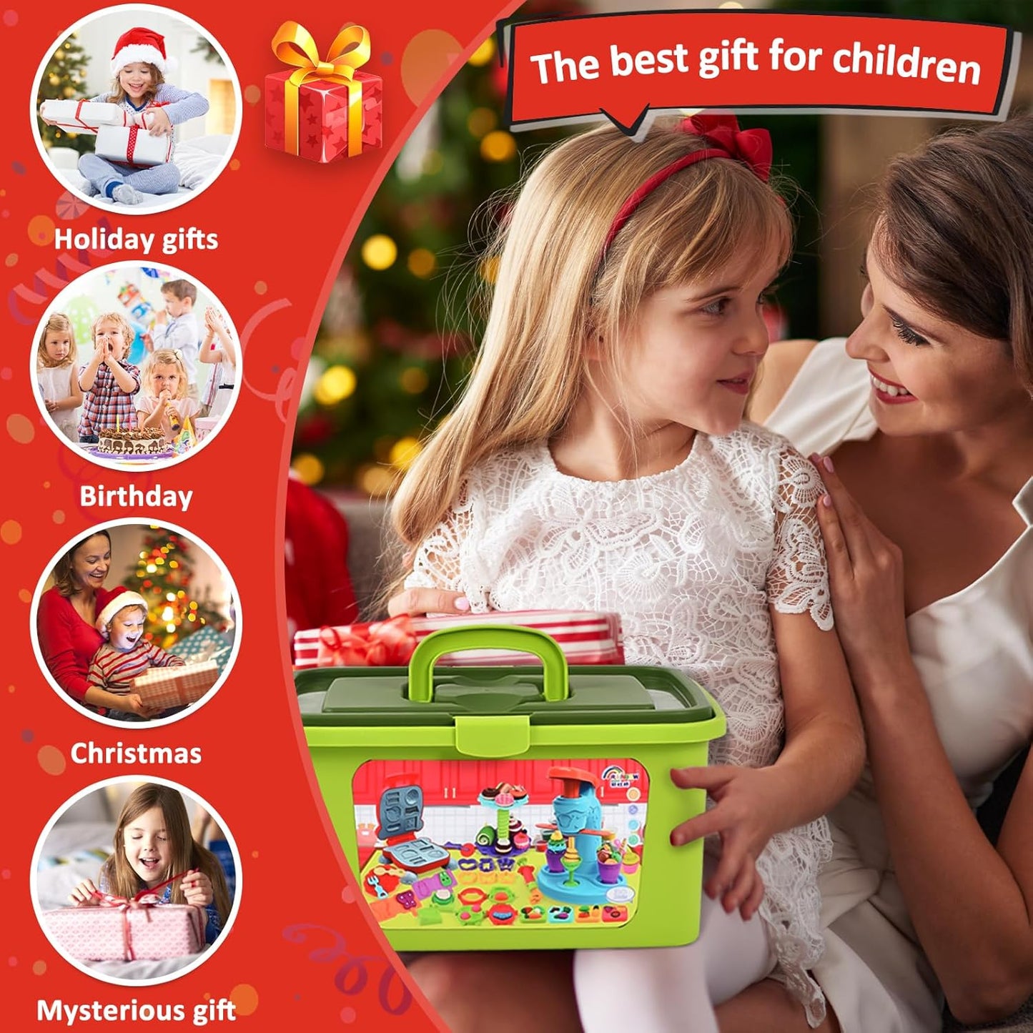 Frasheng Pate a Modeler, 76 Pièces Pâte À Modeler pour Enfants, Accessoires en Pâte à Modeler pour Créer des Hamburgers et des pizza, Pâtes, Outils de Pâte À Modeler, avec 12 Pots de Pate a Modeler