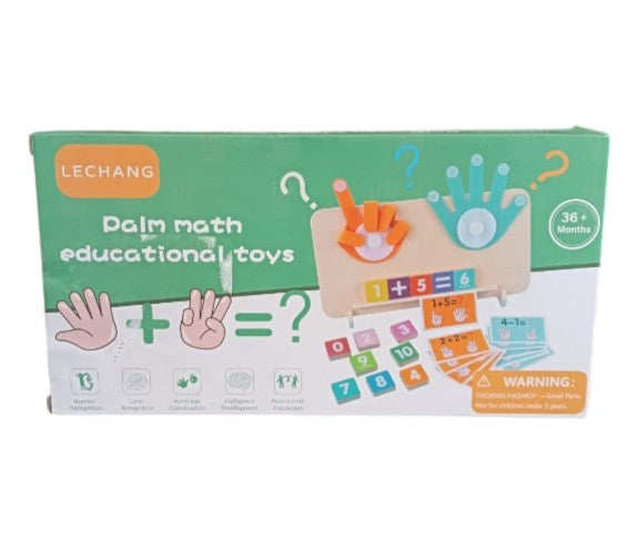 ✋ Palm Math – Jeu éducatif en bois pour apprendre à compter avec ses mains