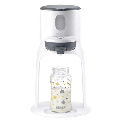 BÉABA, Préparateur-Chauffe Biberon/Petits pots, Distributeur d'eau à Température Exacte, Instantané, Rapide, Fonction Bain Marie, 2 Températures, Chauffe biberon Amovible, Bib'Expresso, Black