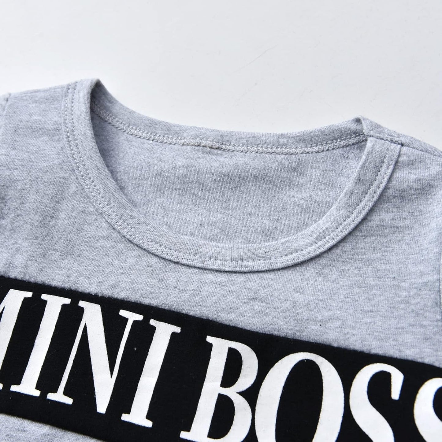 Planooar bébé vêtements ensemble bébé garçons vêtements tenue à manches longues lettre imprimé t-shirt haut + pantalon vêtements